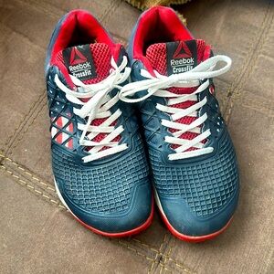 Reebok CF74 Crossfit USA Training Lifting Gym Flag Blue Red Size 7